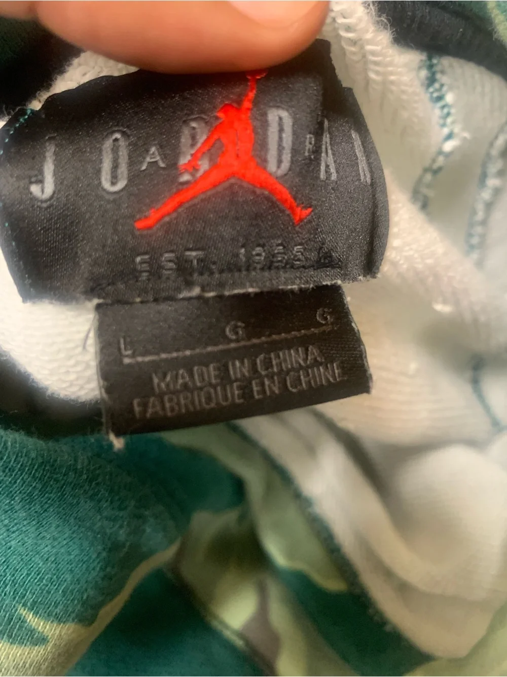 Jordan Green Camo Crewneck Sweatshirt